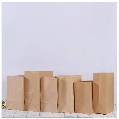 Food Grade Kraft Paper Bag Chips Fried Chicken Paper Bag Food Packaging Bag for Fried Food