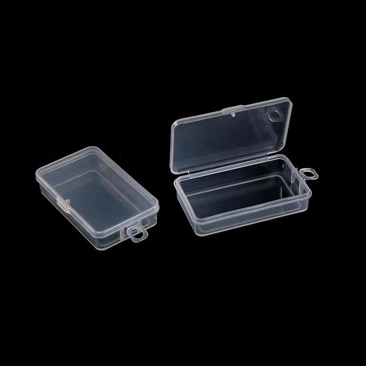 Small Lidded Clear Plastic Transparent Custom Packaging Box for Trifles Parts Tools Storage Box Jewelry Display Box Screw Case