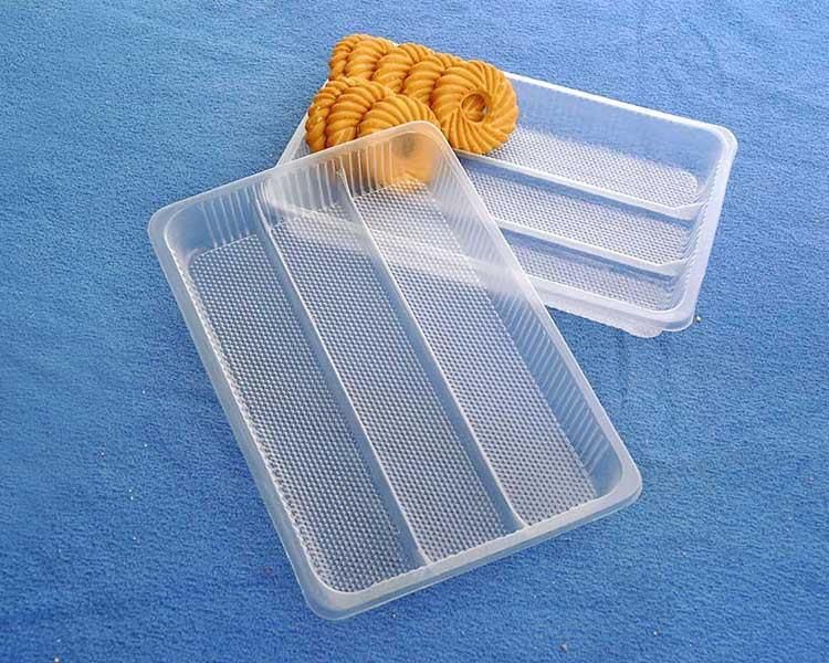 PET food grade  plastic blister tray for cookie/biscuit plate inner tray