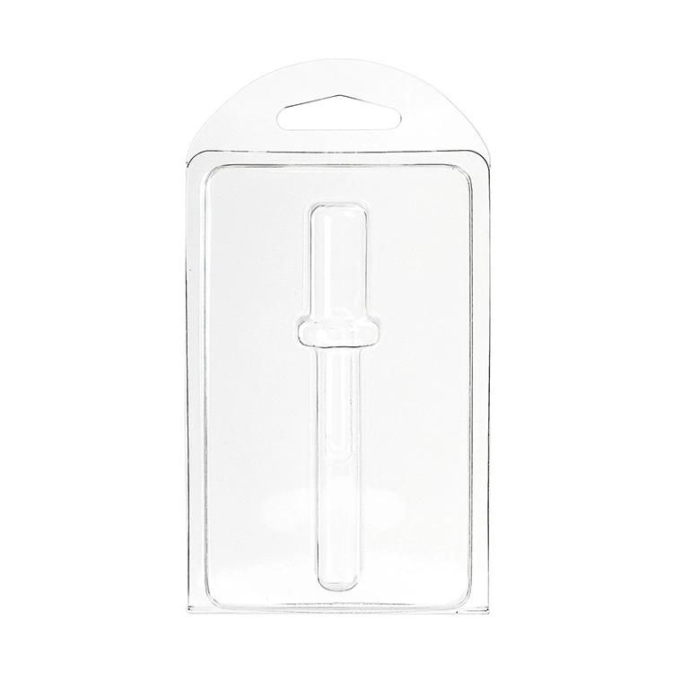 Luer Lock Glass Syringe Plastic Clamshell Blister Package with Custom Logo