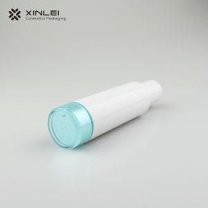 20ml AS/ABS Round Airless Bottle with Blue Bottom in Plastic