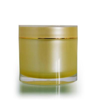 100g 200g Acrylic Round Jar Double Wall Cosmetic Jar