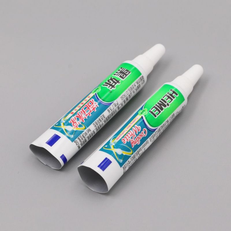 Customized 100ml Aluminum Plastic Laminated Toothpaste Tubes with Crown Cap