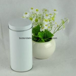 Custom White Round Tea Packaging Box, Tea Tin Box, Tea Canister