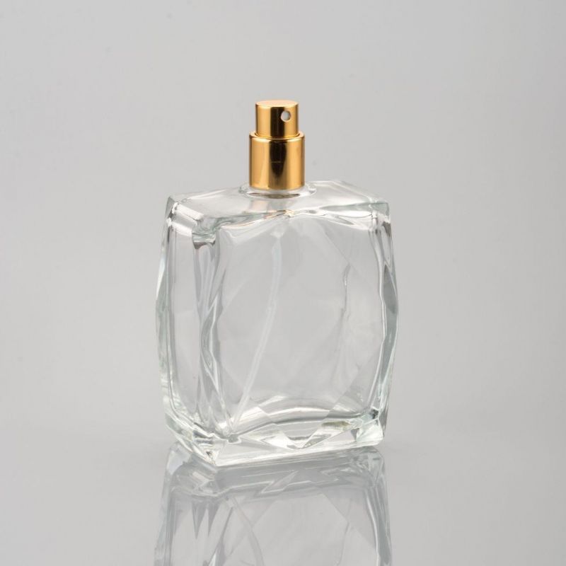 Hot Sale 100ml Luxury Perfume Glass Bottles with Spray Cap