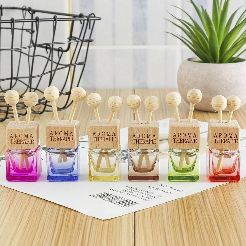 8ml Aroma Reed Glass Tinted Bottle Fragrance Car Air Vent Diffuser Decoration Bottle