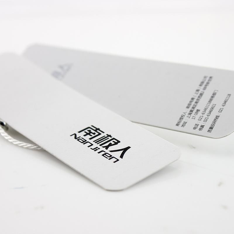 Wholesale Custom White Gray String Hangtag Swing Tag