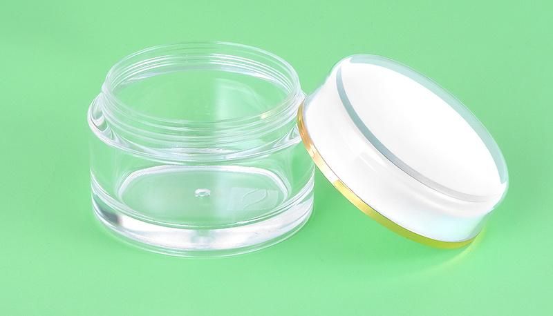 120g Cosmetic Packaging Empty Plastic Clear Transparent Body Cream Jar