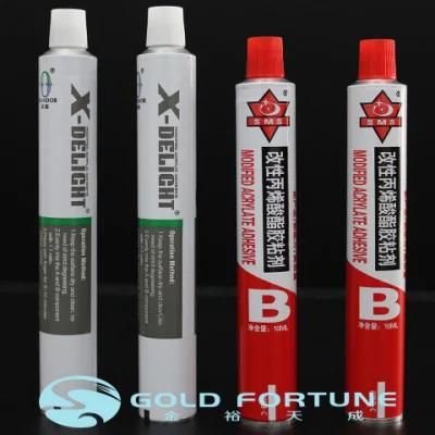Soft Aluminum Paint/Glue/Hair Color/Cosmetic Packaging Tube