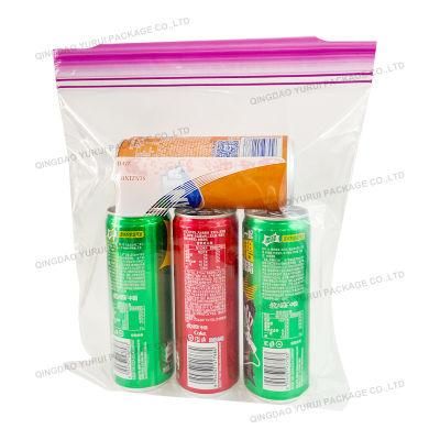 Double Zipper Bags with Click on Zipper for Food Packing