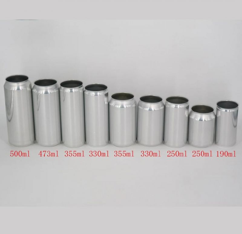 Custom Aluminum Beverage Cans 250ml 330ml 355ml 473ml 500ml