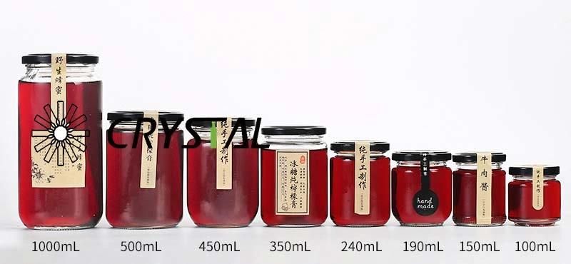 500ml High-End Glass Jar for Honey