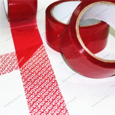 Tamper Evident Security Packaging Tape &quot;Void Open&quot; Message If Removed
