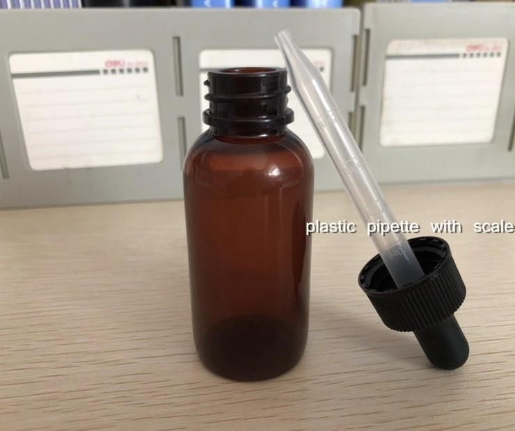 30ml 60ml Amber/Blue Plastic Dropper Bottle Pet Bottle with Dropper Cap