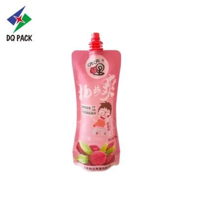 Dq Pack Custom Printed Spout Pouch Custom Logo Packaging Bag Wholesale Packaging Spout Pouch for Juice Packaging