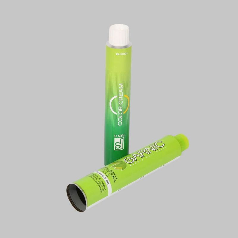 Custom Cosmetic Collapsible Aluminium Tube for Hair Color Dye