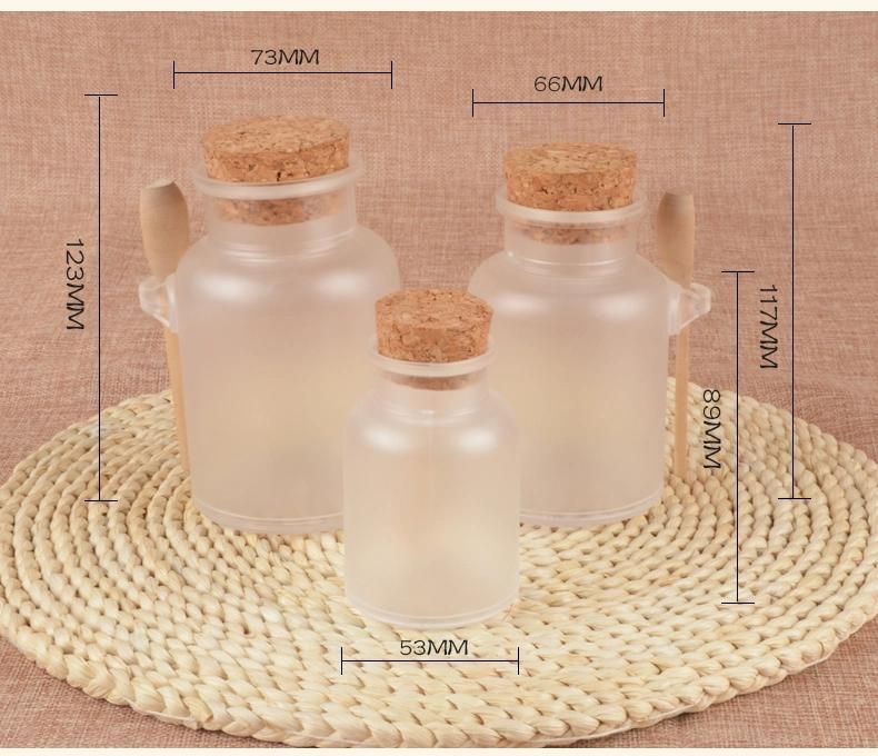 Cosmetic Bottle100g ABS Round Bath Salt Bottle