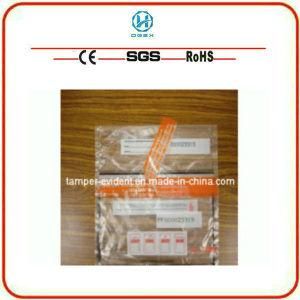 Tamper Proof Security Seal in Placket Plastic Bag