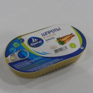 Oval Tin Cans for Caviar Tuna Fish Food Canning