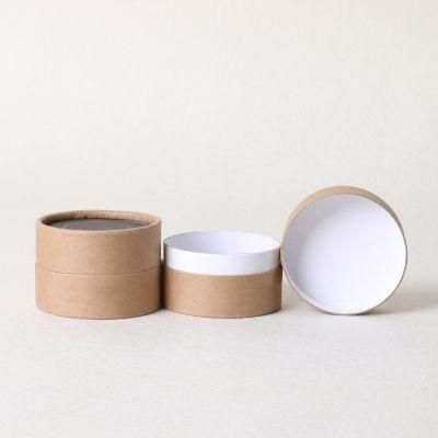 Custom Logo Cardboard Kraft Paper Round Tube Food Packaging Cylinder Box