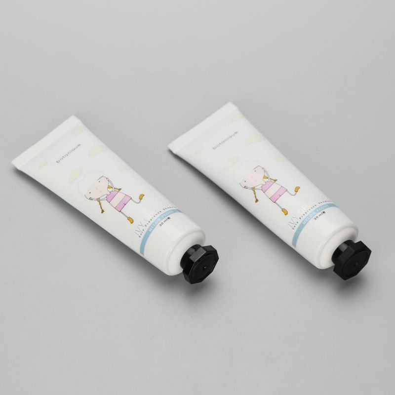 Cosmetic Plastic Hand Cream Tube with a Pump, Essential Soft Green Plastic PE Abl Hand Cream Packaging Cosmetic Lotion Tube