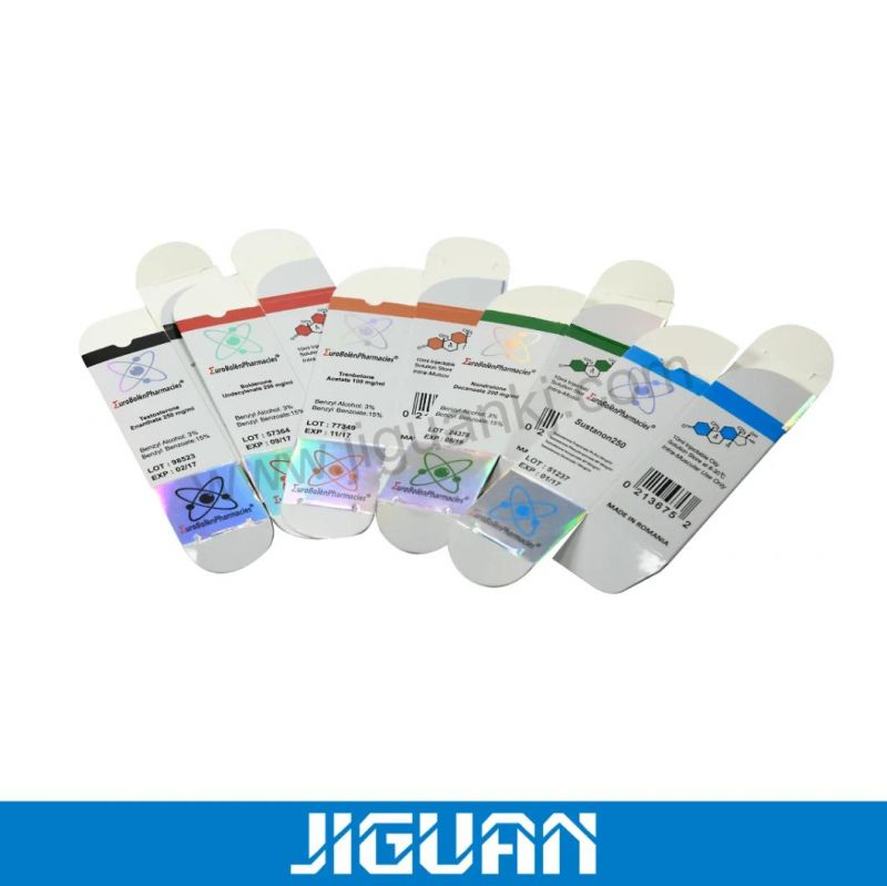 Custom Hologram Sticker Pharma Medicine Paper Packaging Vial Box 10ml