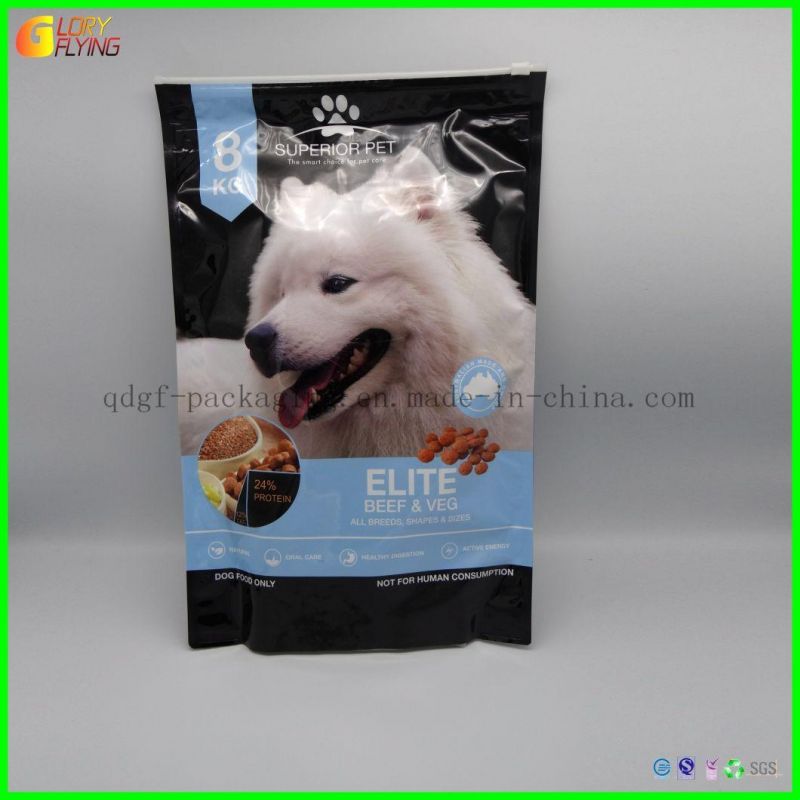 Plastic Spout Cats Food Packaging Bags Stand up Pouch Coffee Tea Candy Pet Snack 8 Sides-Sealed Recyclable Zip-Lock Reusable Vacuum Compound Bag