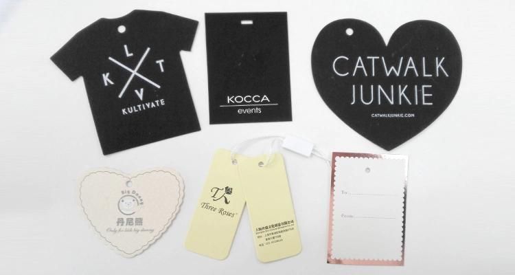 Garment Cardboard Brand Name Tags Clothing Label Tag for Apparel