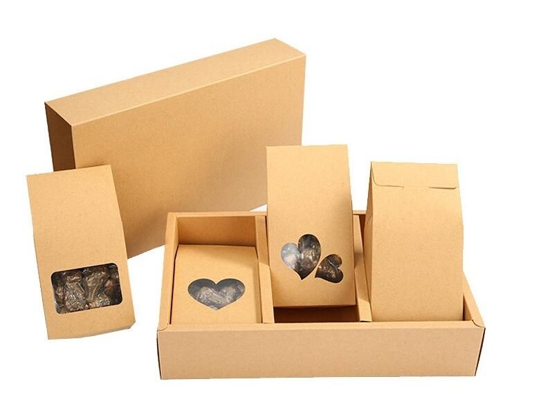 Recyclable Custom Wholesale Luxury Packaging Kraft Paper Box Cookies Chocolate Box