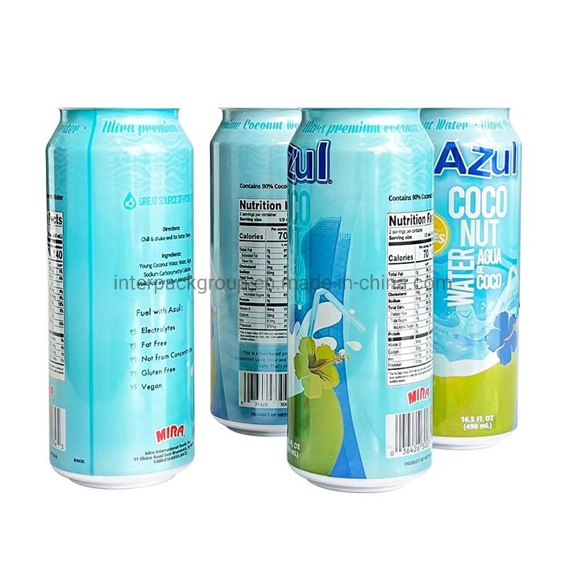 490ml Sleek Aluminium Can for Packing Drink Wholesale Aluminum Bottle Aluminum Beer Cans