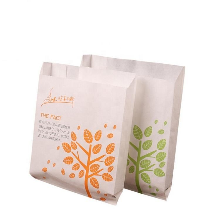 Wholesale PE Coated Food Packaging Kraft Paper Bag