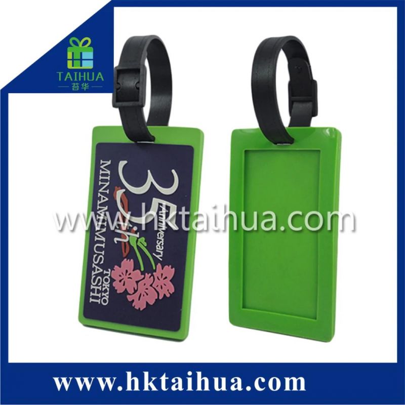 Factory Direct Stand Sale Customized Logo PVC Luggage Tag