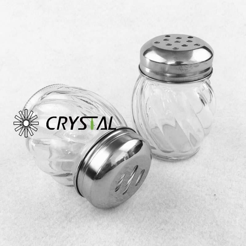 Spice Bottle with Stainless Steel Cap Set