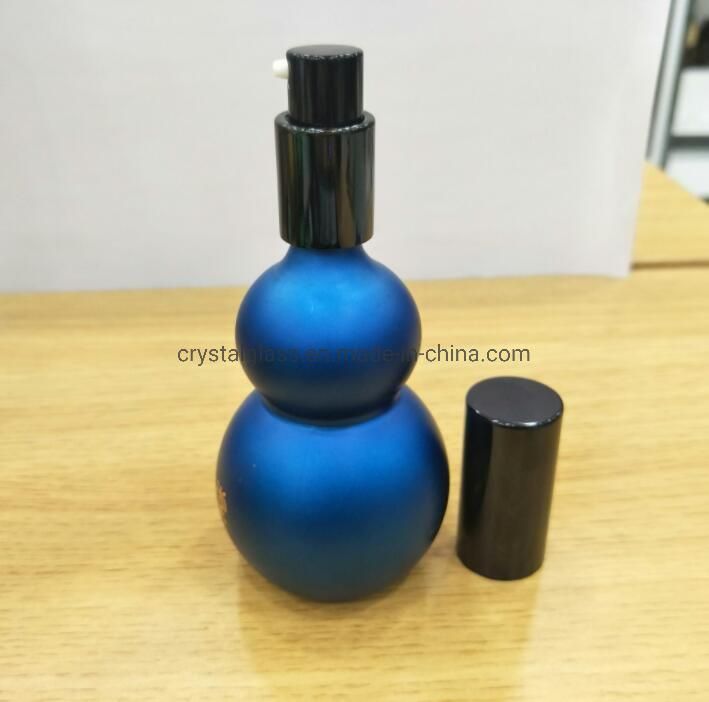 10ml 20ml 30ml 50ml 100ml Gourd or Round Shaped Amber Essential Oil Cosmetic Bottle with Dropper