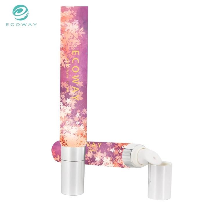 20ml Purple and Pink Petal Pattern Offset Printing Pat Cover Eye Cream Tube