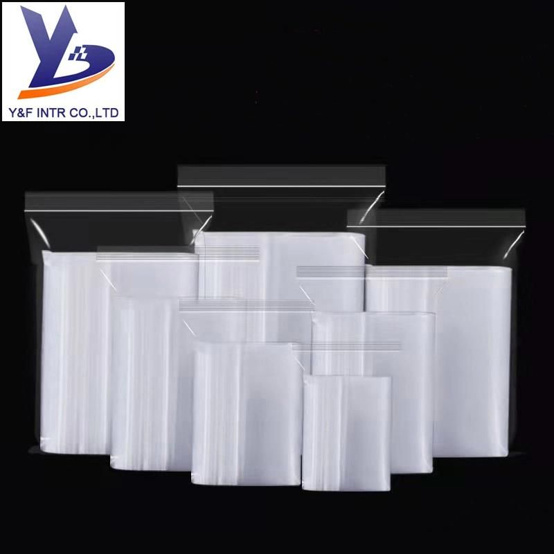 Ziplock LDPE Bag/ Zipper Packaging Plastic Storage Bag with Different Size