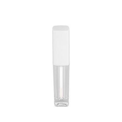 Hot-Sale Cosmetic Lip Gloss Tube Packaging with Brush White Customized Empty Lip Gloss Containers Tube