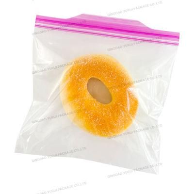 Custom Color Zipper Easy Open Tabs Sandwich Bag in Retail Box