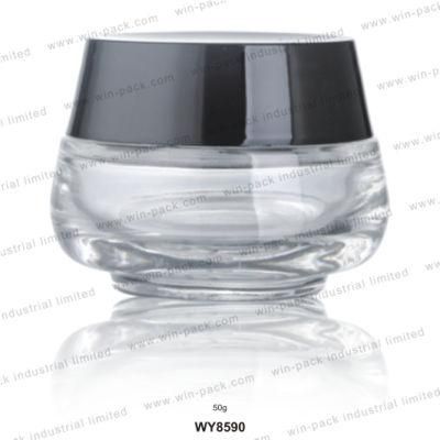 Winpack Luxury Empty Glass Facial Package Cream Jar 55g Thick Bottom