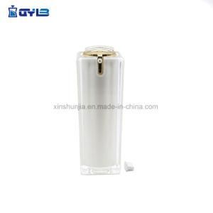 Unique Luxury fashion Gold and White Acrylic Cosmetic Packaging Plastic Bottles