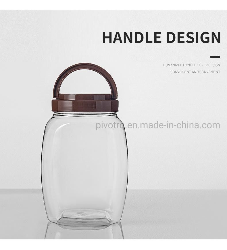 1200ml 40oz Plastic Wide Mouth Jar for Candy for Food