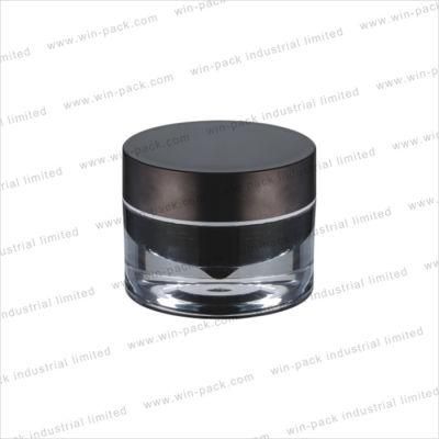 Winpack Hot Sale Shiny Gold 30g 50g Acrylic Cosmetic Jar Cream Packing