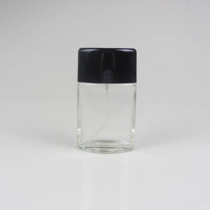 Unique High End Clear Refillable Glass Perfume Bottle