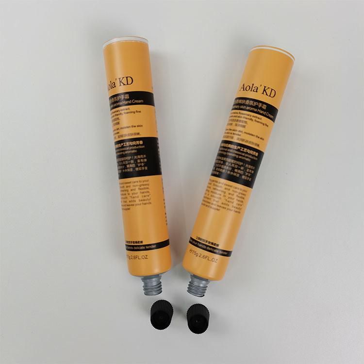 Offset Printing Tube Cosmetic Skin Care Packaging Oval Soft Tube with Flip Top Lid