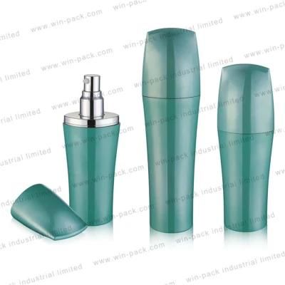 High Quality Painted Green Lotion Acrylic Bottle Cosmetic Package 30ml 60ml 100ml