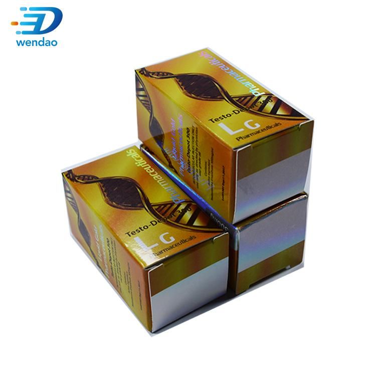 Luxury Empty Steroids Paper Packing 10ml Vial Boxes