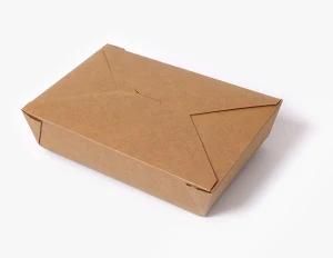 100% Eco Friendly Disposable Kraft Paper Box