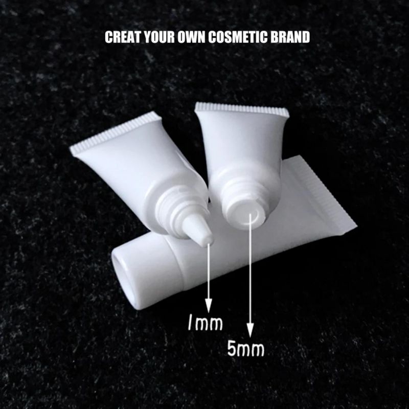 Cosmetic White Hand Cream Tubes Plastic Tube Packaging Squeeze Tube with Silvery