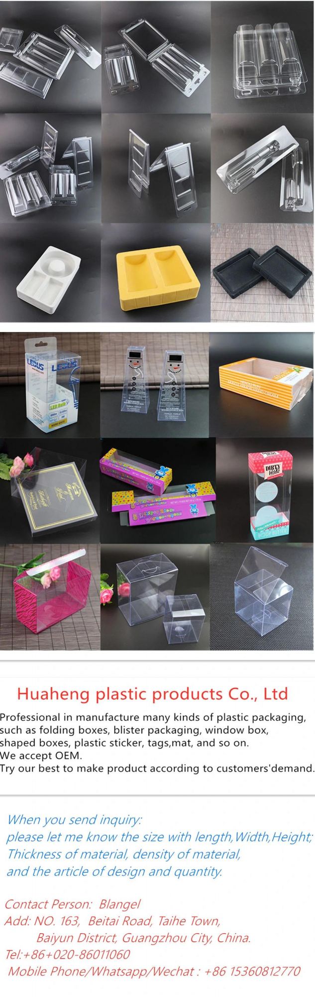 Custom Printing Plastic Folding PVC Gift Box Gift Packaging