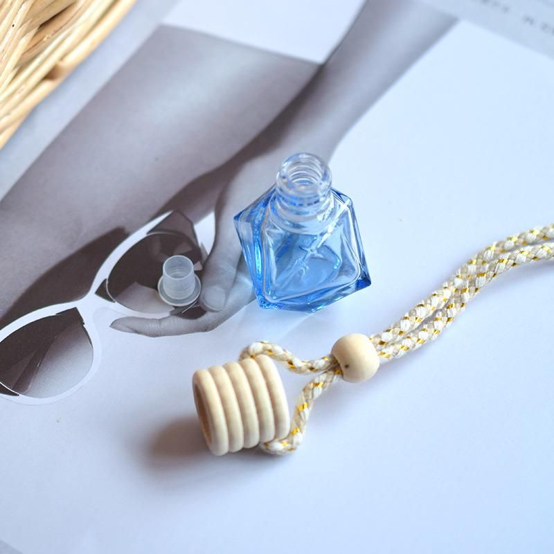 6ml Liquid Hanging Wood Car Perfume Glass Glass Bottle